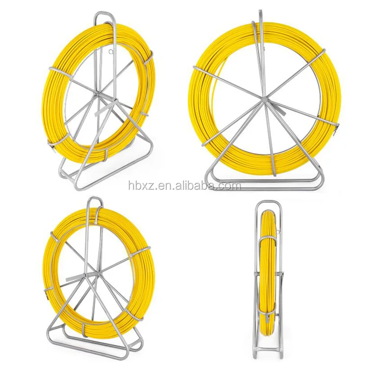 Fish Tape Puller Fiberglass fiber optic cable rodder 200m fiber snake duct rodder detectable frp duct rodder