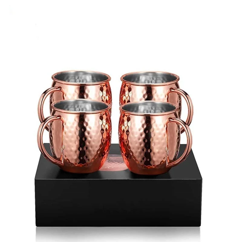 High End Atmosphere And Class Pure Copper Moscow Mule Mug Cup Coffee Beer Drinking Cocktail for Party Bar Cup