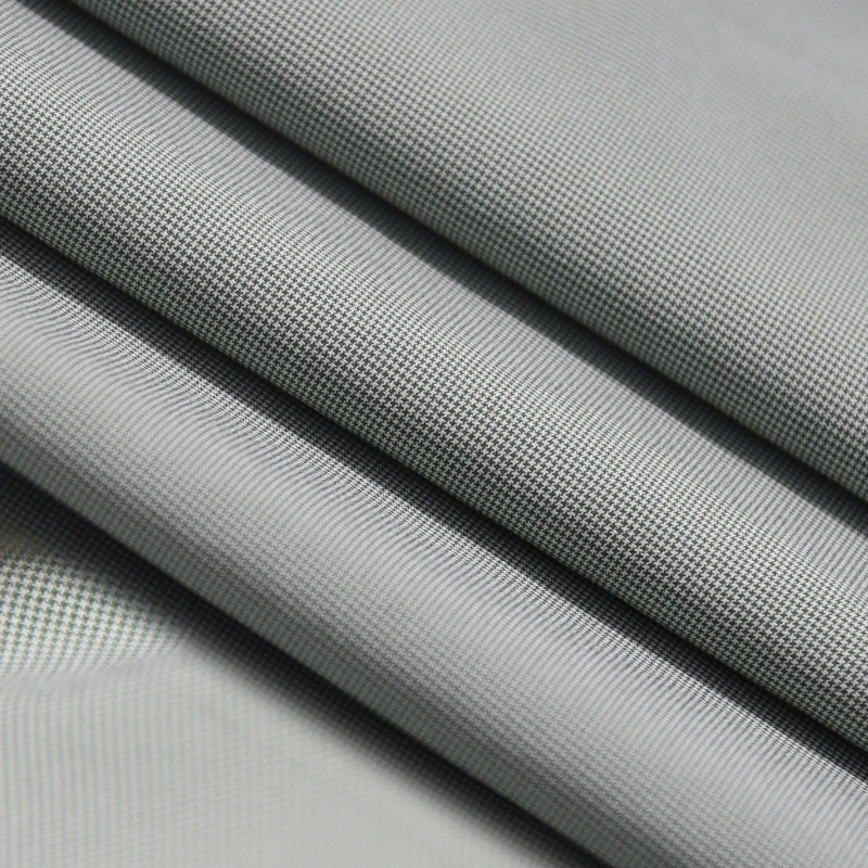 
Manufactory Customized Mini Houndstooth Poly Spandex Dobby For Dusty Coat 