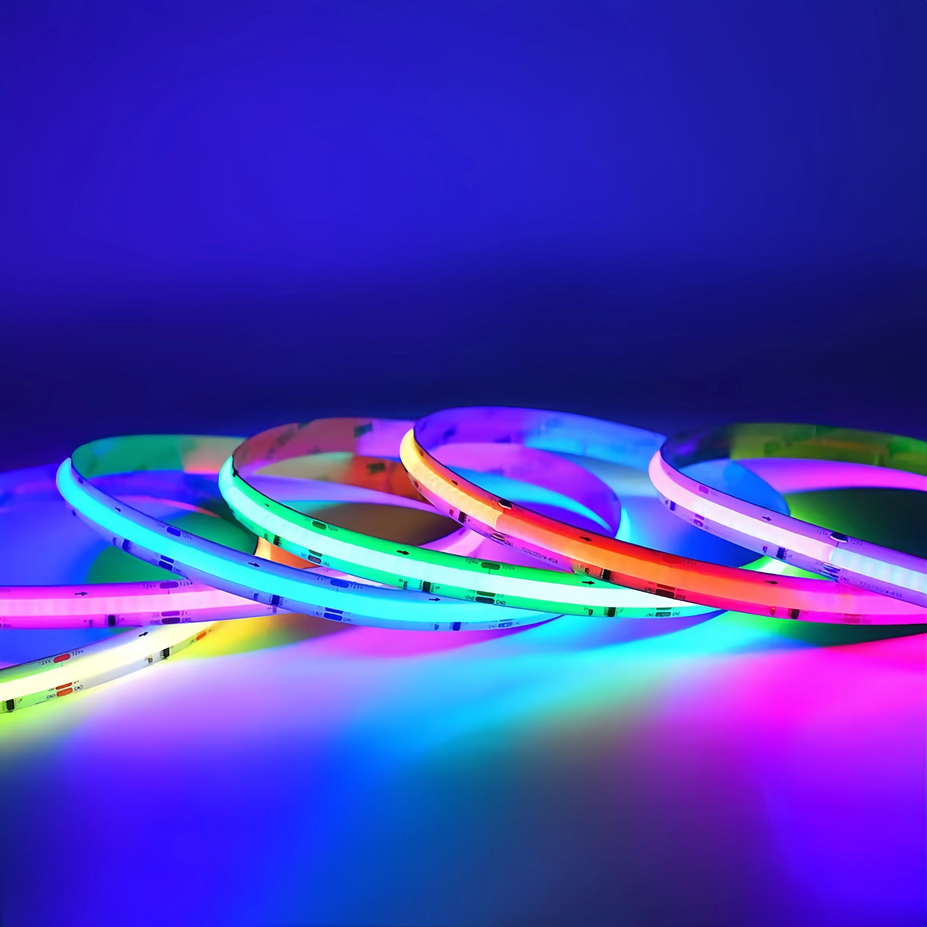 Высокояркая Светодиодная лента Dream Color CE RoHS COB 720D 12/24V Magic RGBIC Smart LED Strip Light