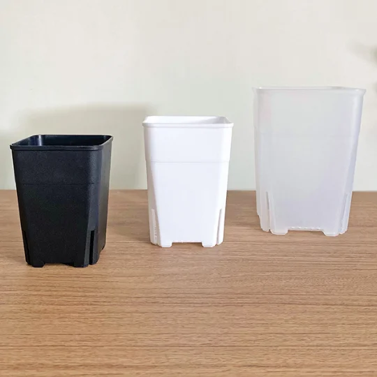 Поставка с завода квадратные пластиковые горшки для растений бонсай высоким разрезом контейнер цветочных Горшков