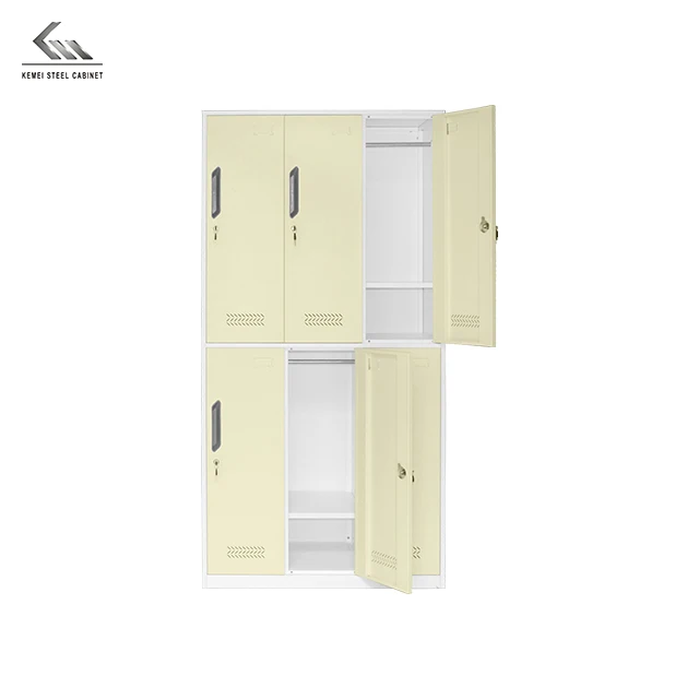 6 Door Metal Storage Cabinet Kd Steel Gym Changing Room Locker For Sale
