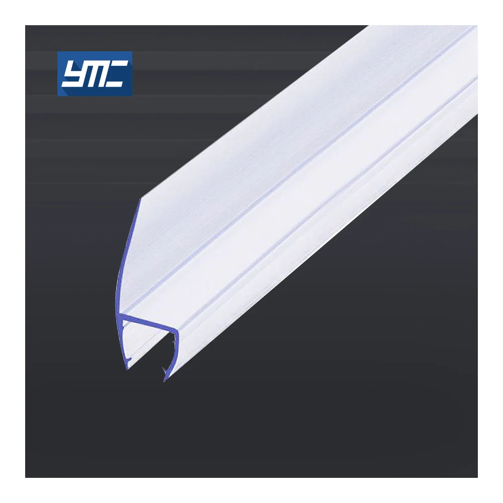 4-15mm Semicircle Wall Waterproof Sliding Glass Door Seal 15mm Shower Screen Seal Rubber Plastic Shower Door Seal Strip