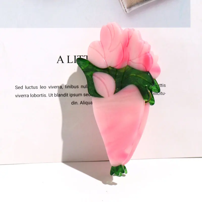 XinMei custom flower bunch hair clamp claw clips bulk eco-friendly cellulose acetate trendy claw clips for women hair