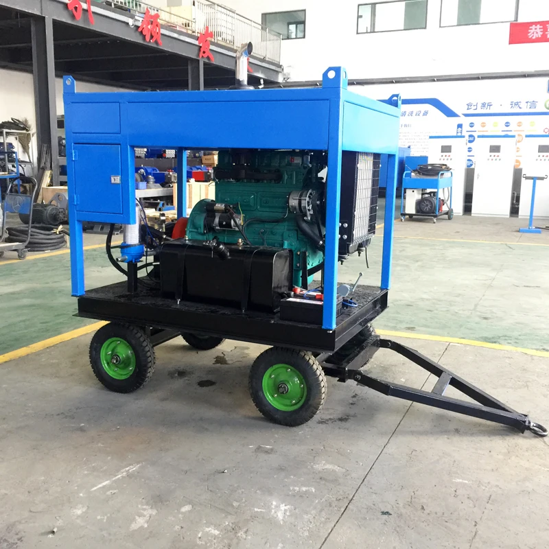 50Mpa Diesel Engine Hydro Blaster High Pressure Water Jet Cleaning Machine For Sale