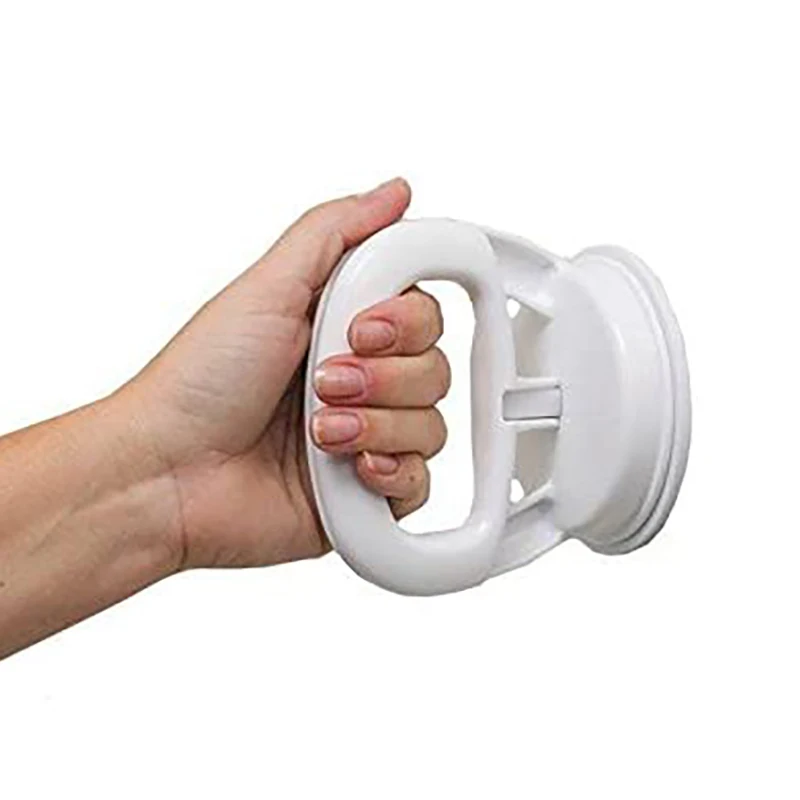 New Portable Shower Grab Bar Suction White Round Helping Handle Customized Suction Cup Grab Bar