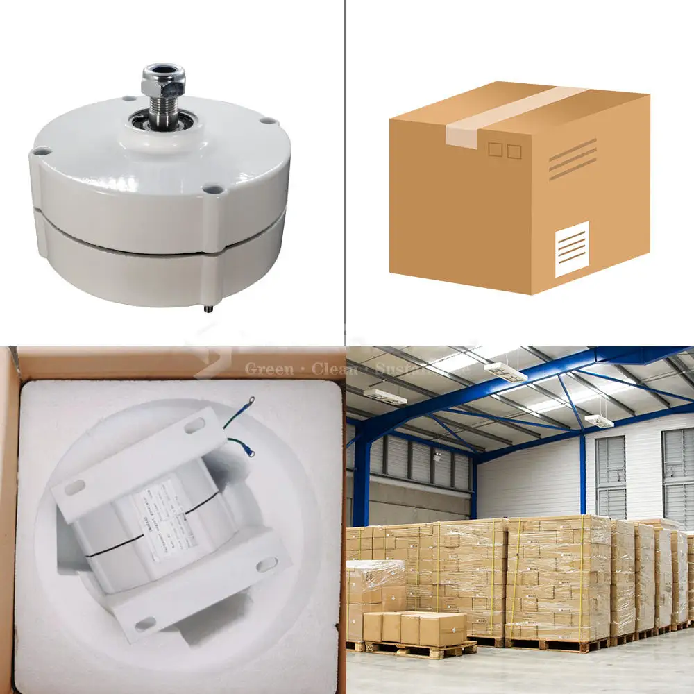 100W-1000W Low Speed 12V 24V 3 Phase Gearless Permanent Magnet AC Alternators for Wind Turbine