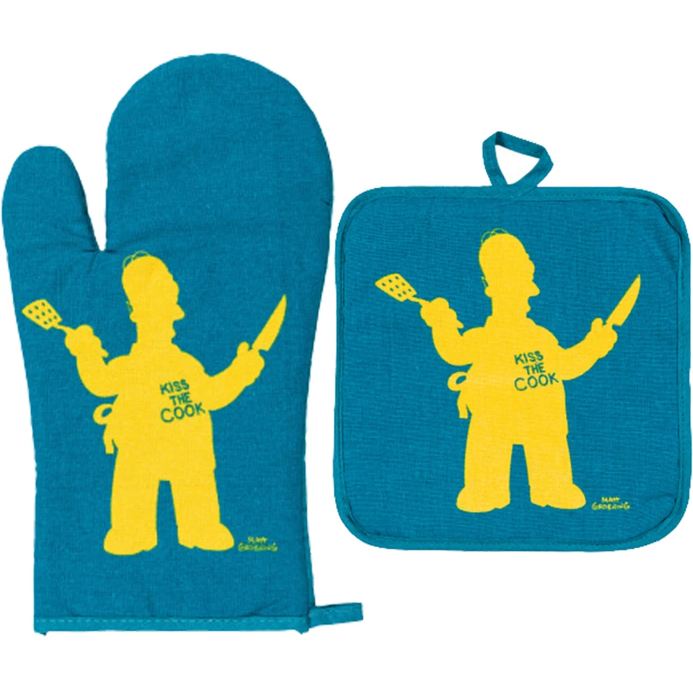 Wholesale Custom Kitchen Cooking Cotton Oven Mitts Sets BBQ Pot Holder