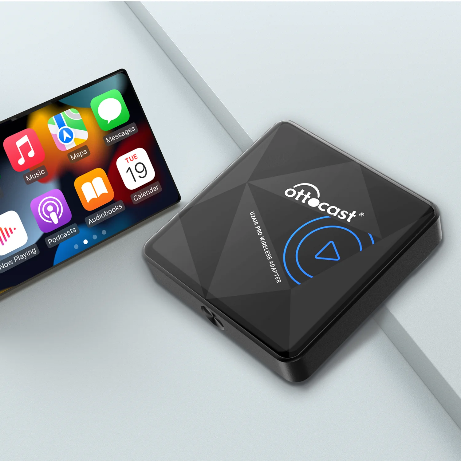 Ottocast Portable Car Smart Box Carplay Ai Box Wireless Carplay Adapter Wireless Carplay Dongle