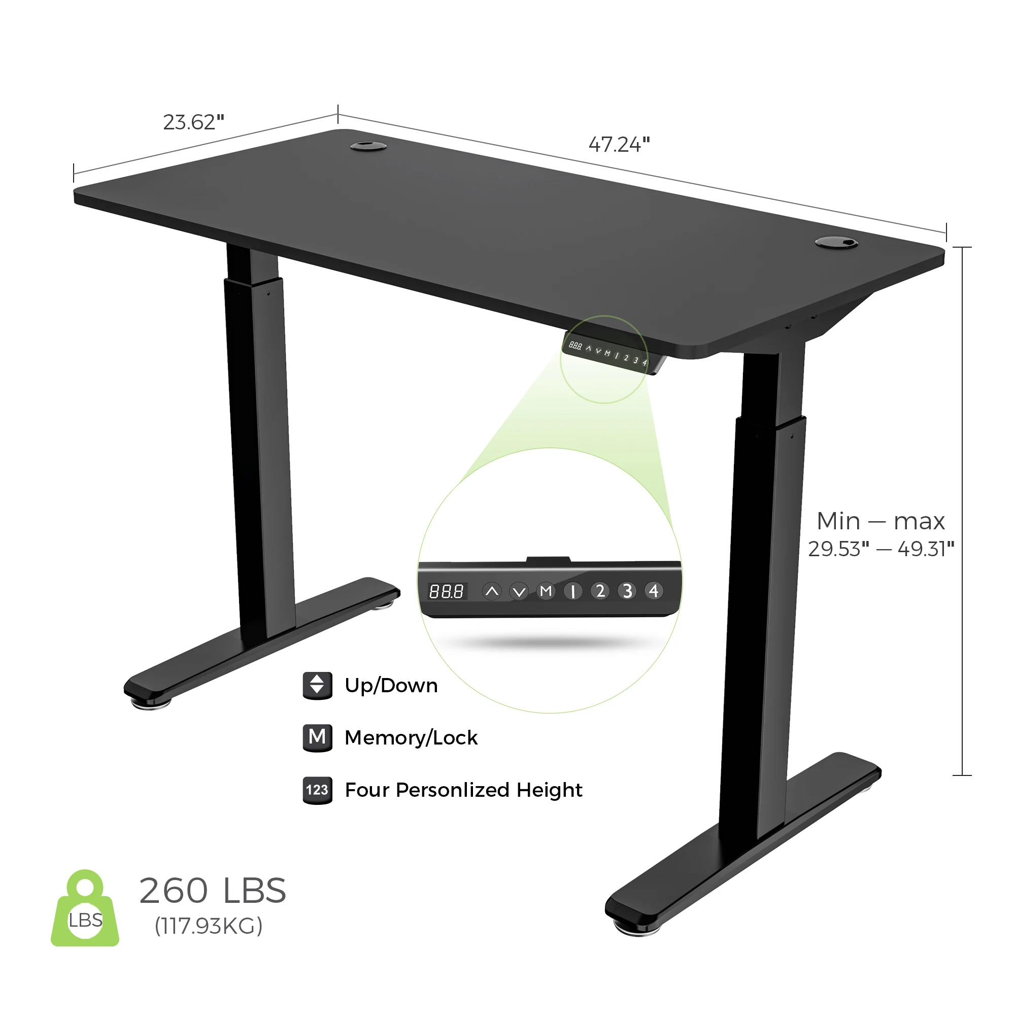 Home office Modern Electric Multi-function Wooden Furniture Height Adjustable Office Table