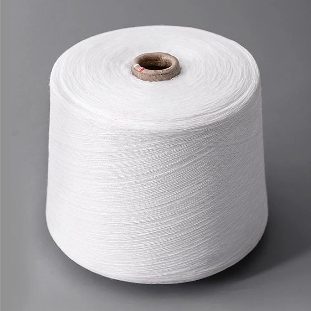 Raw White Polyester Yarns Factory Sale 20/2 30/2 40/2 50/2 60/2