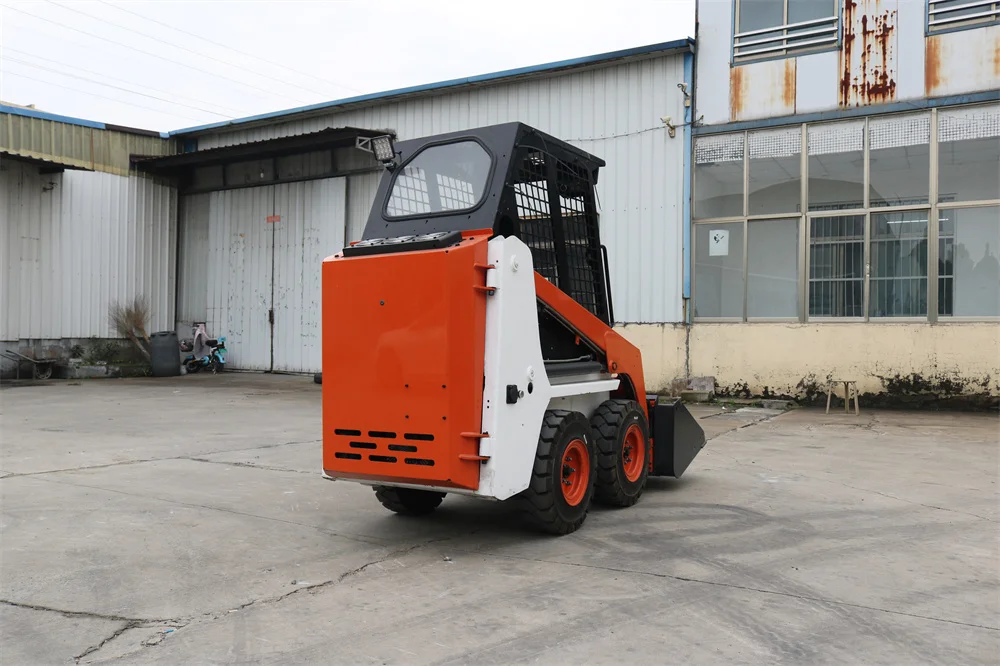 Fast Delivery EPA/CE Mini Skid Steer Loader 300kg 500kg Hydraulic Diesel Crawler Mini Skid Steer Loader attachments