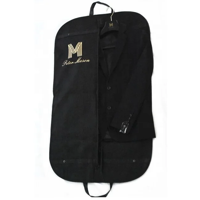 Foldable non woven custom garment suit cover bag for clothes