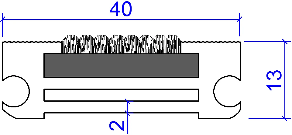Aluminum welcome Walk Off Floor Mat Recessed Surface Mounted Commercial Barrier Matting