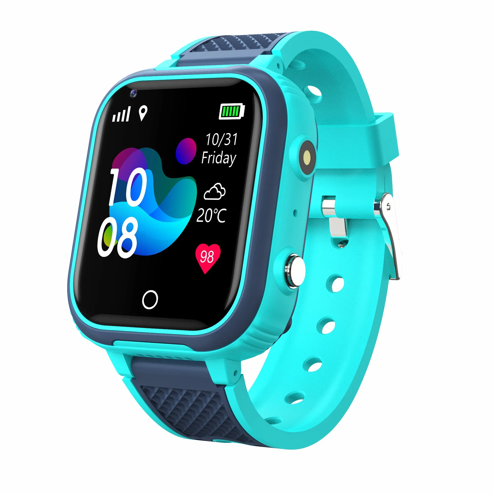 CE Rohs Camera Children Smartwatch SOS GPS WIFI LBS Call Voice Nano Sim Card Waterproof LT21 4G Kids Smart Watch Phone Watch