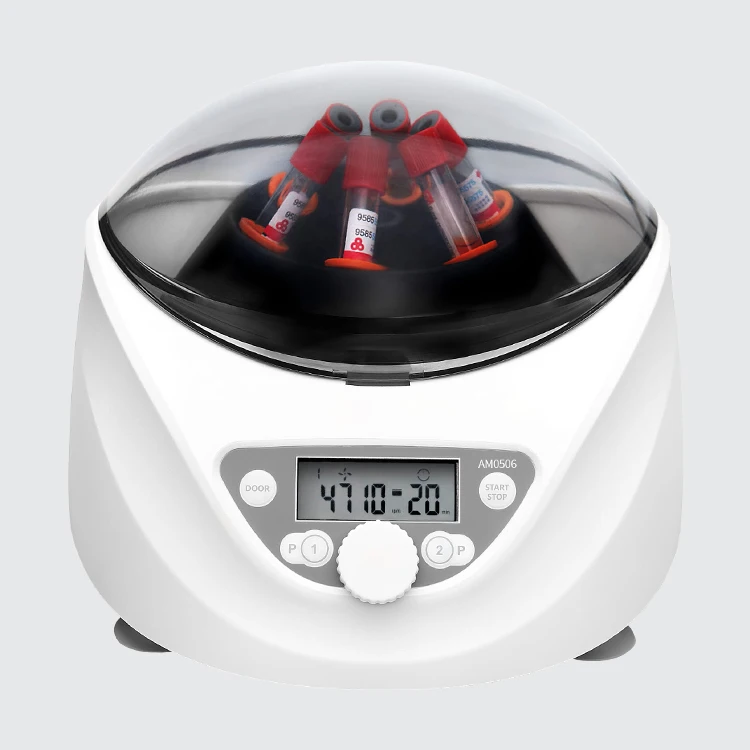 Laboratory Equipment For 6 Tubes Of 1.5ml/5ml & 10ml LCD Screen DC Motor Low Speed Centrifuge
