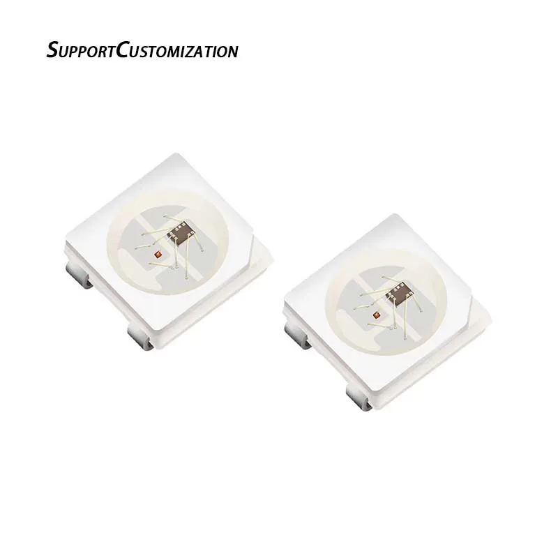 Заводские продажи интегрированные RGB 5 В TX2812C четырехконтактные SMD светодиодные бусины 5050 фантомные встроенные ИС от