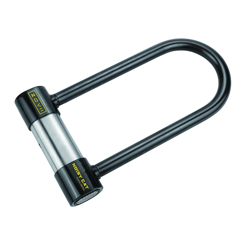 Factory Direct Mountain Bike Accessories Anti Theft Bicycle U Lock IP67 Waterproof 120dB Alarm Bike U Lock With Key