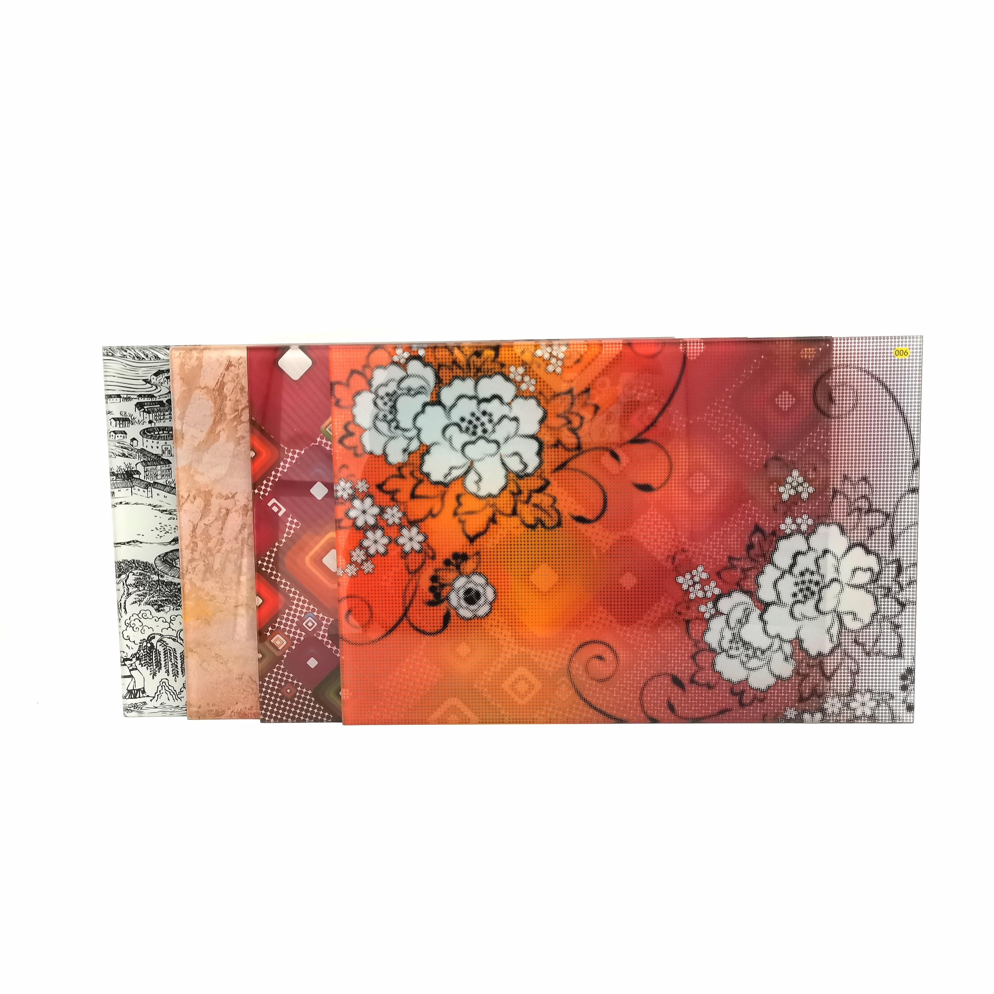 Customized Factory Price Hot Sale 3mm-19mm Ultra-white Tempered 3d Printing Glass for Decoration Window Door