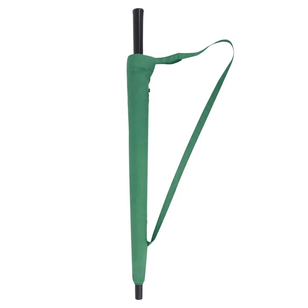 Manual open 24K straight umbrella windproof High quality long umbrella with PU leather handle