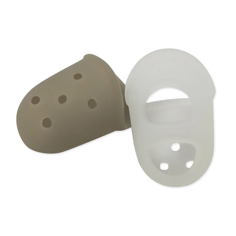 Heat Resistant Silicone Rubber Finger Tips Protector Cover Caps Cots For Playing Guitar