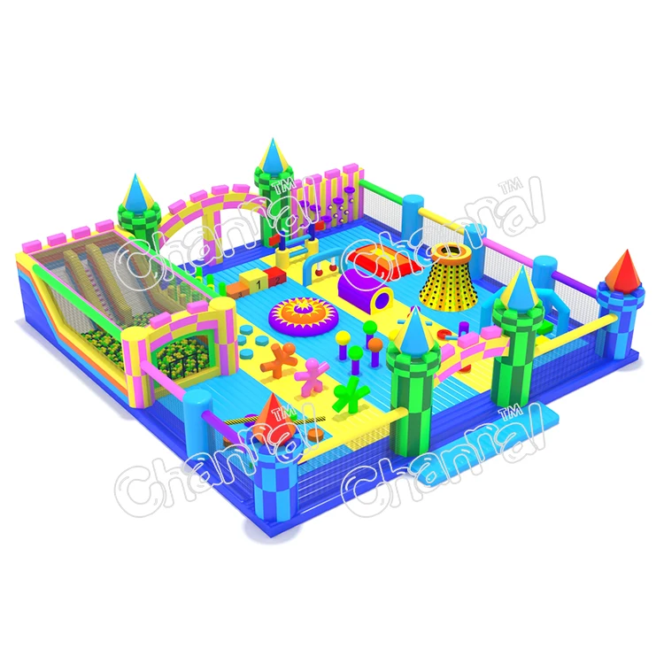 customized giant outdoor adults inflatable indoor playground inflatable park inflatable theme park for sale