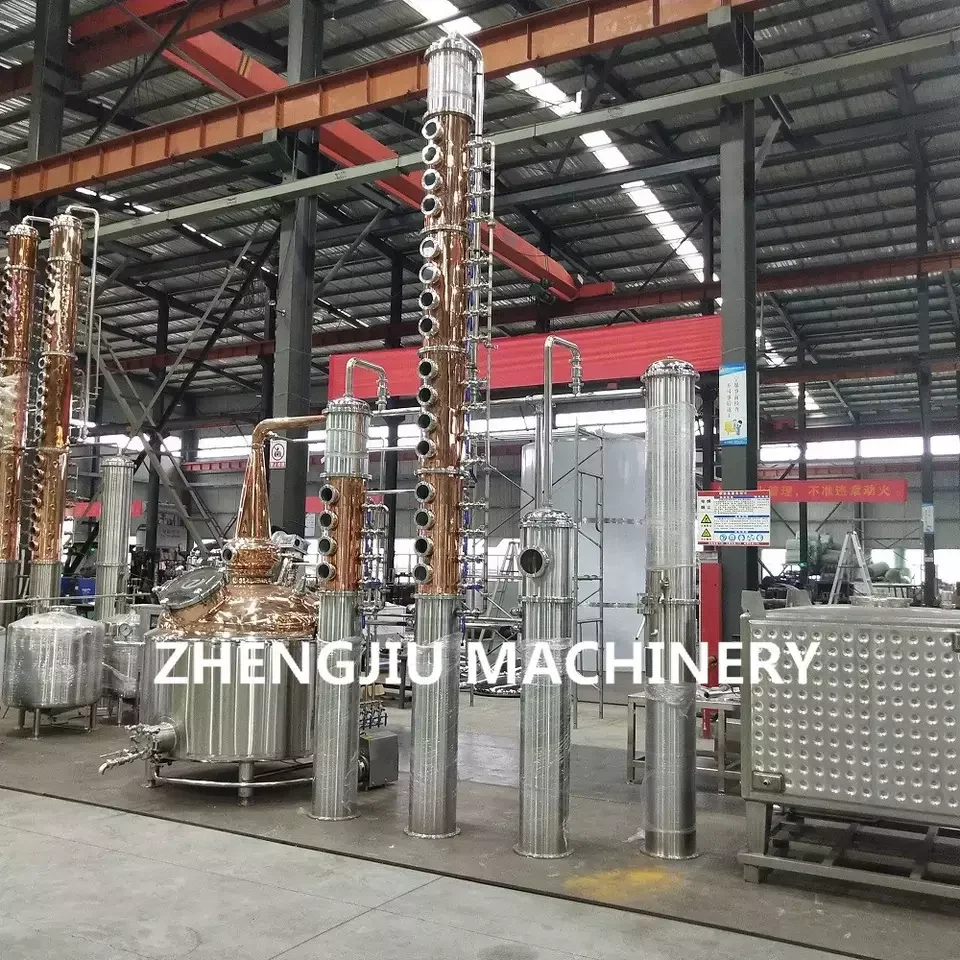 ZJ Alcohol Still Rum Whisky Brandy Liquor Wine Distillery Vodka Making Machine 1000L