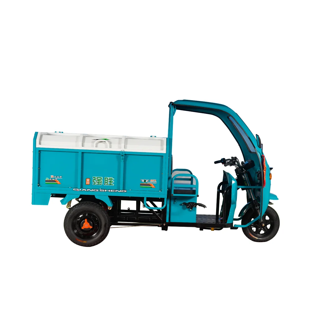 Garbage Loader E Rickshaw Automatic Dumper Heavy Load Electric Cargo Dump Truck Tricycle For Sale
