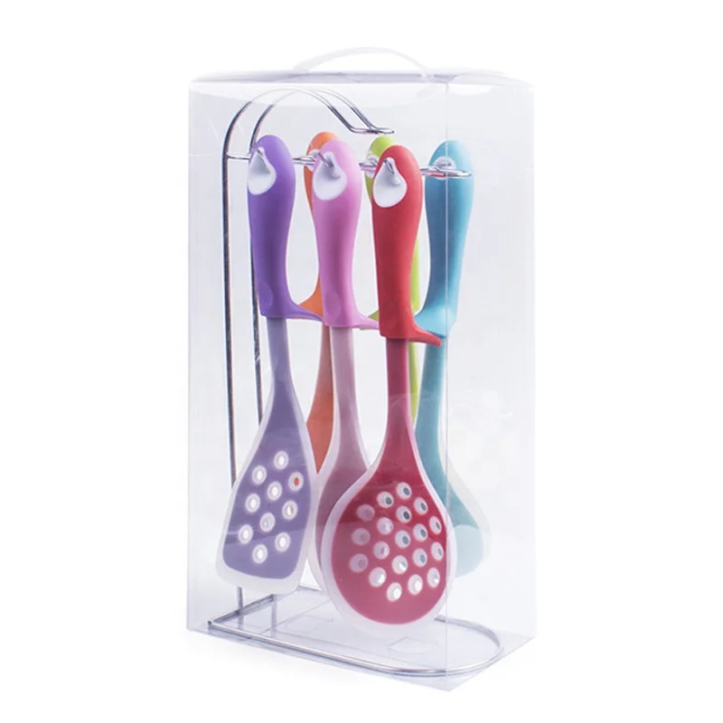 6 pcs fancy silicone kitchen utensil set kitchen silicone cooking utensil set with holder