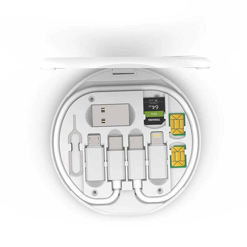 Лидер продаж многофункциональный дорожный кабель для быстрой зарядки usb a micro type c 3A 6 типов с футляром хранения