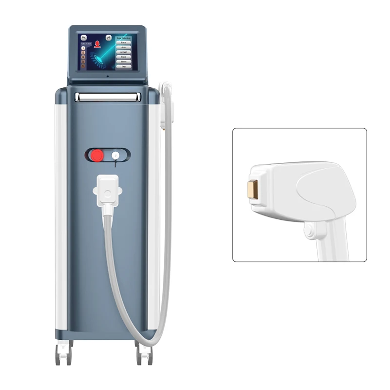 High intensity diode laser hair removal machine price 2 handle 3 wavelength laser beauty equipment