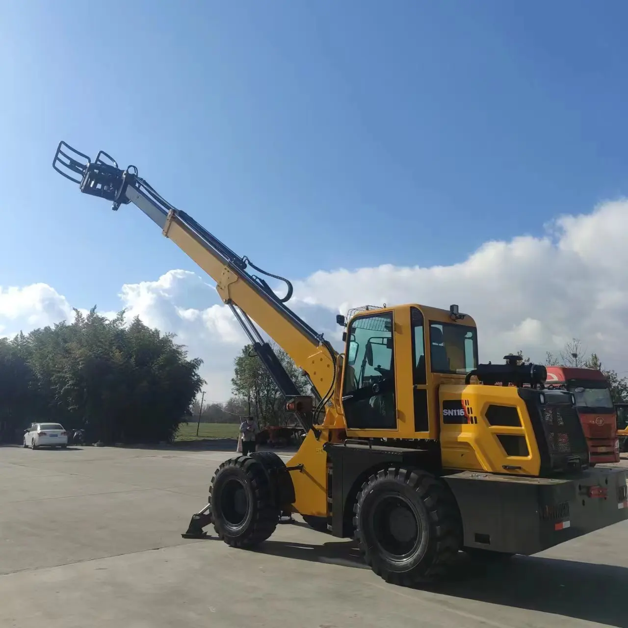 shandong  Telescopic wheel Loader TL3000/TL3500 2.5 Tons 7M Telehandler  With Accessories four wheel loader