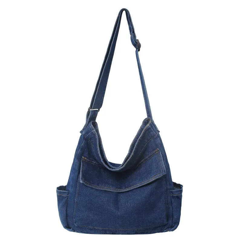 Custom Large Capacity Purse Jean Crossbody Tote Handbags Shoulder Denim Bags