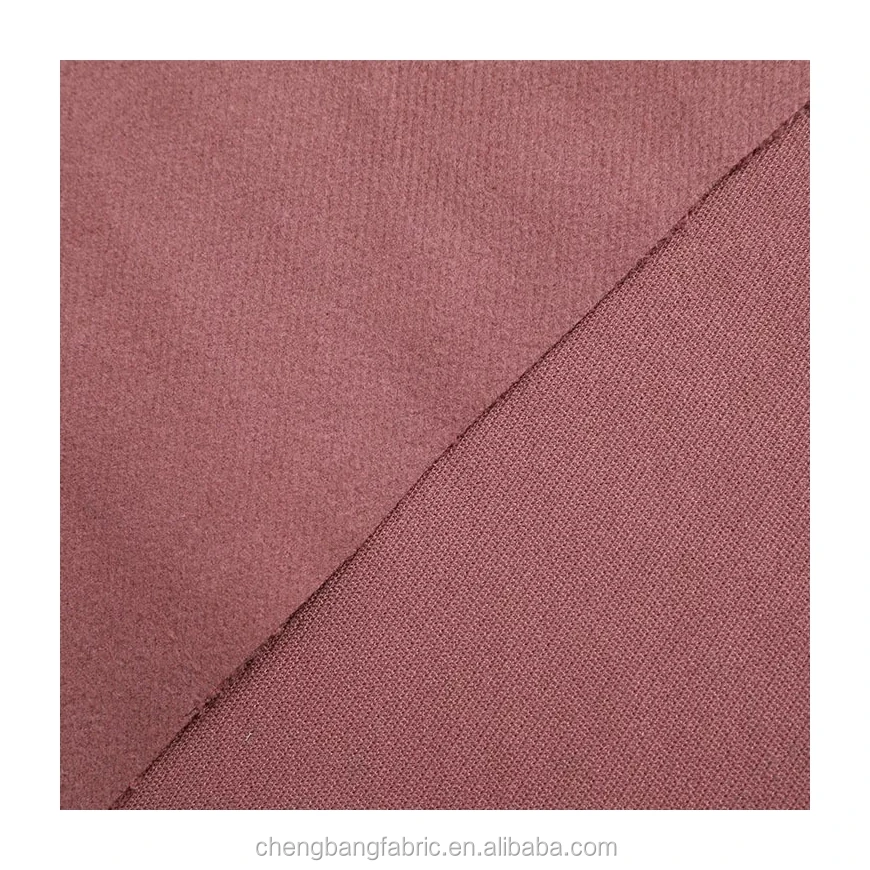30s Rayon Nylon Spandex One Side Brushed Ponte de Roma Tricot Twill Fabric from Factory Supplier