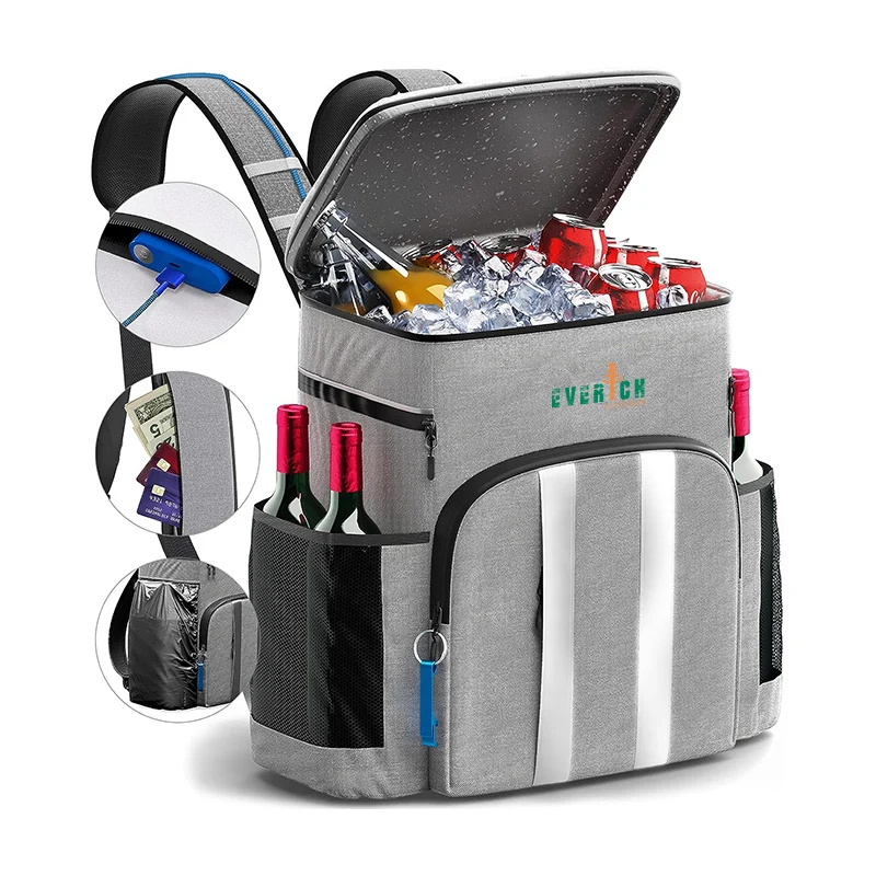 2024 New Portable Waterproof Lightweight Cooler Backpack Insulated Leak Proof Soft Cooler Bag for Picnic Camping & Lunch