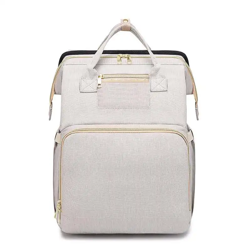 Mummy Travel Foldable Bed 3 in 1 Multifunction Polyester Fashionable Baby Diaper Bag Set