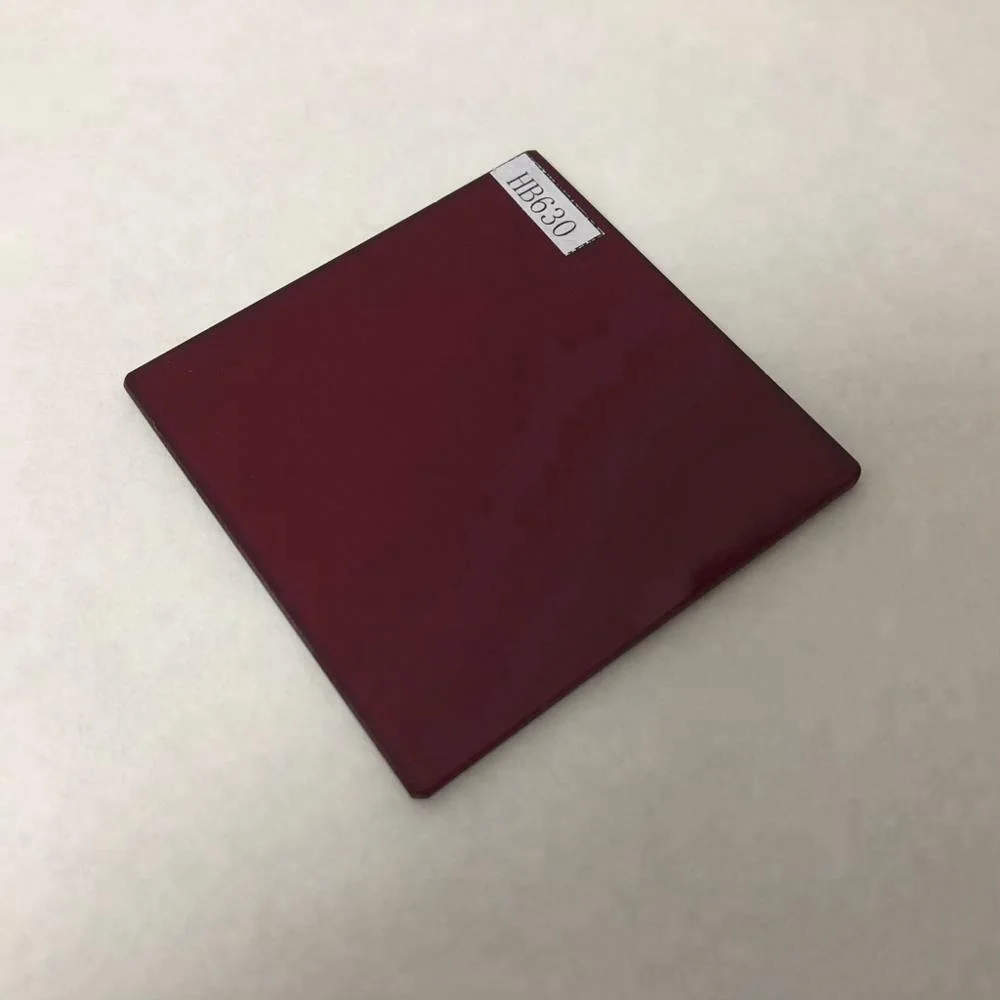 Изготовиттель нестандартных оптический 630nm Longpass Красный ИК-фильтр из оптического стекла RG630 окна R-64 HB630