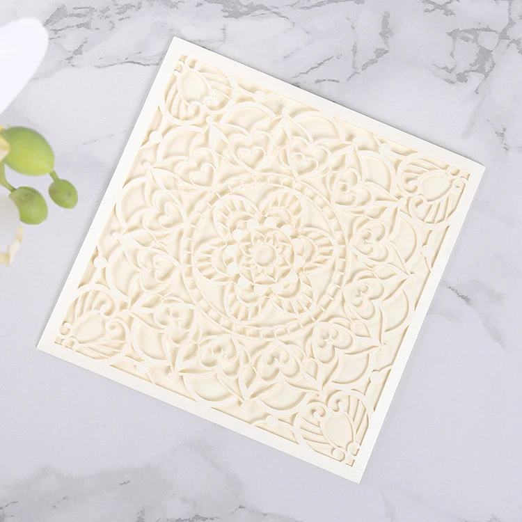 Square muslim invitations , business or party invitation cards