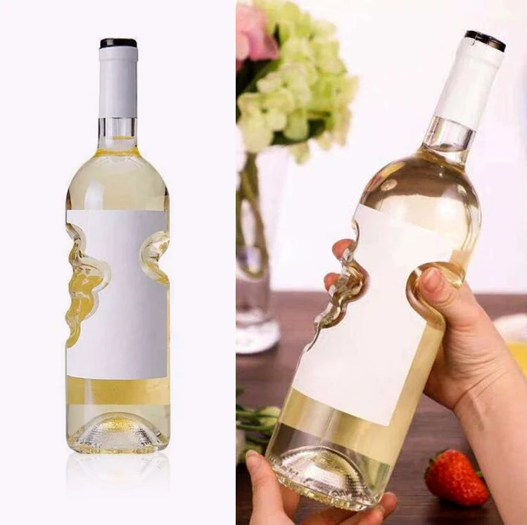 Оптовая продажа от производителя, бутылки для красного вина объемом 500 мл, 750 мл, стеклянные бутылки в форме ангела для фруктового сока, вина