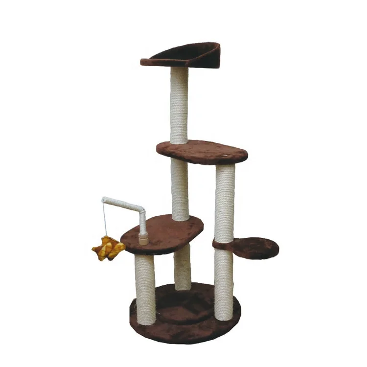 Supply Professional Eco-friendly Cat Tree Playground Cat Scratcher Cardboard House Cat Toy Tree