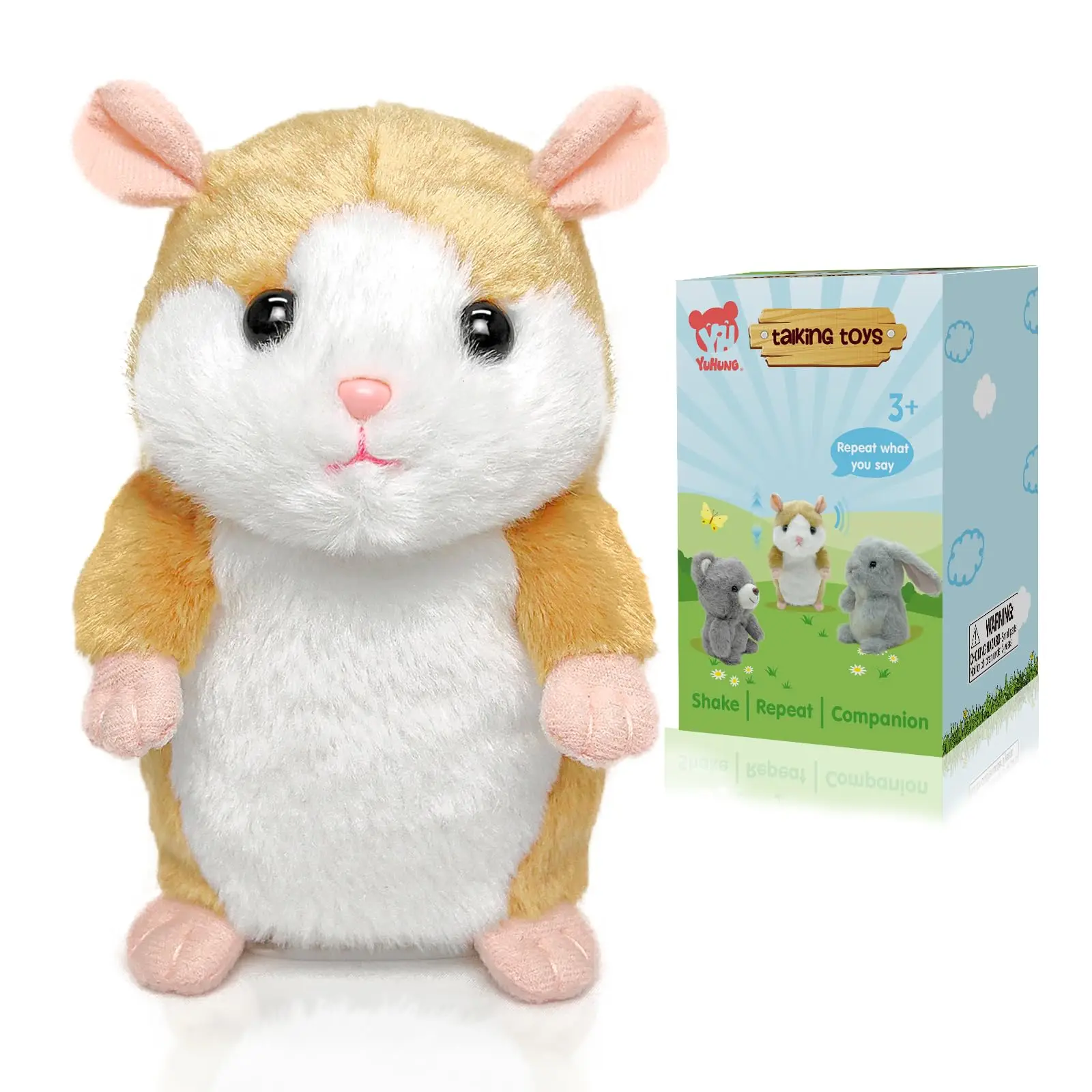 High Quality Custom 14cm Orange Plush Stuffed Animal Toy Soft FabricType with Sound Repeating Feature PP Cotton plush toy boys