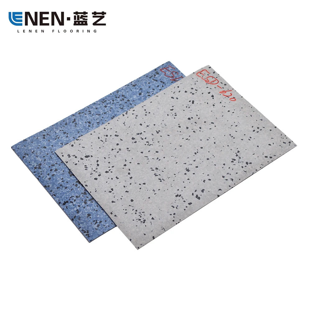 Современный дизайн коммерческий антистатический лист для напольного покрытия из ПВХ толщиной 2 мм эпоксидная проводящая виниловая плитка центров обработки данных пластиковый материал