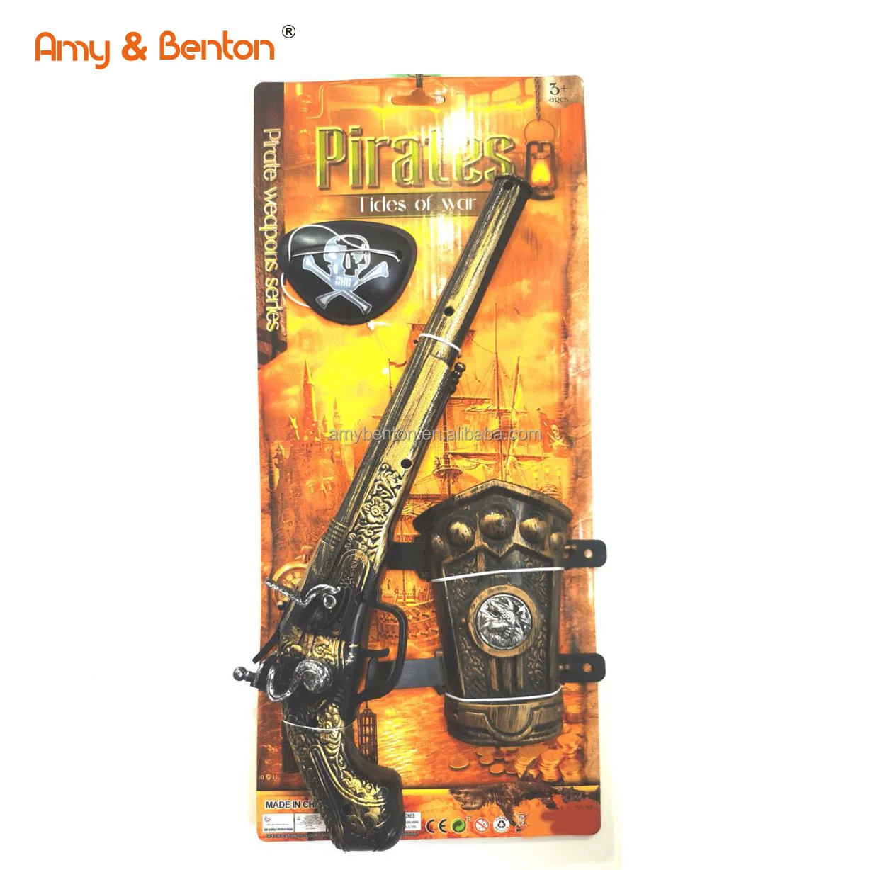 Pirate toys hot sale plastic pirate gun knife toys kids gifts pretend play set for children