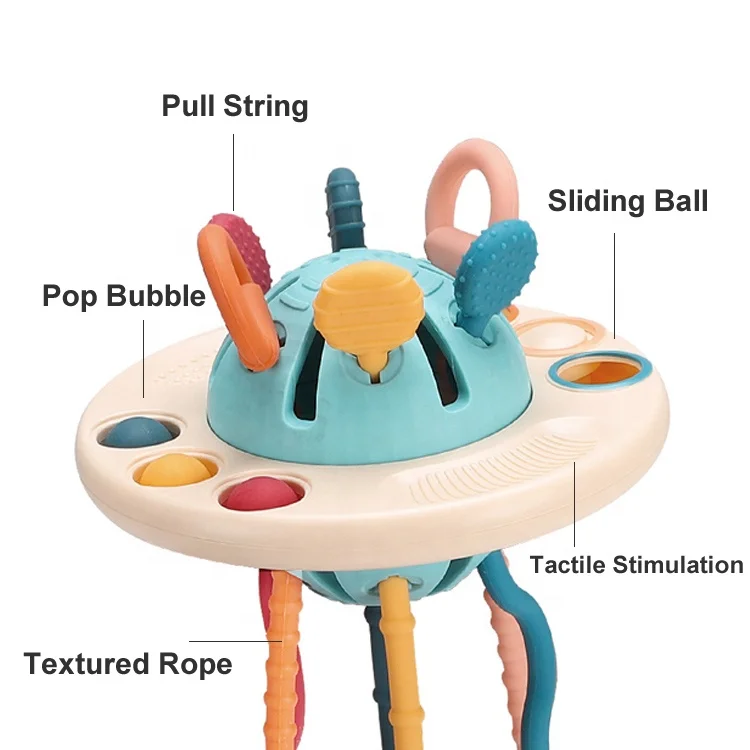 Silicone Fine Motor Skills Jouets Montessori Educational Toys Baby Toddler Sensory Toys Teething Toy For Baby 6 to 12 Months