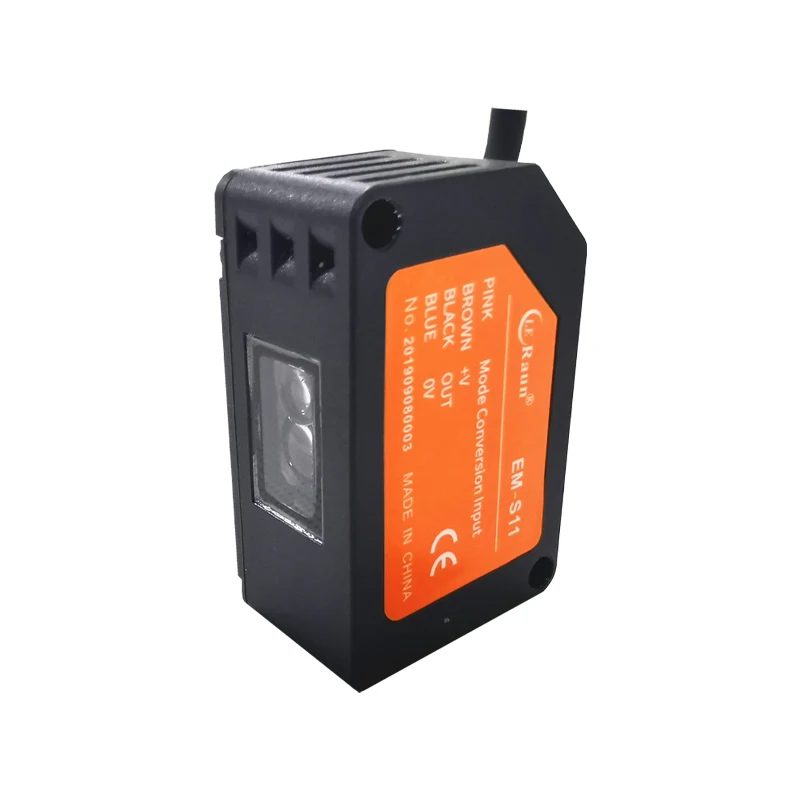 Industrial colour mark sensor photoelectric RGB color sensor for faulty printed packaging detection