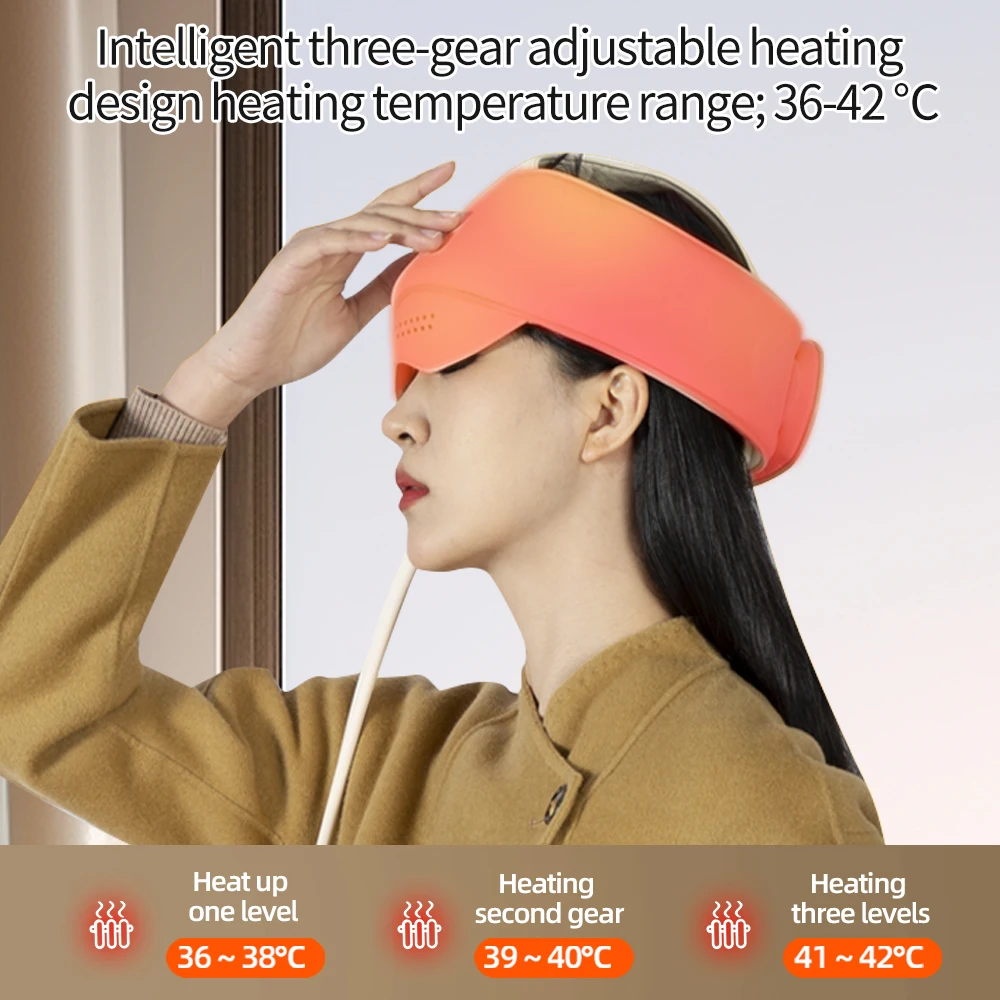 Best-Selling Air Pressure Heating Head Massager Sleep Aid with Pain Relief & Relaxing Massage for Home Use