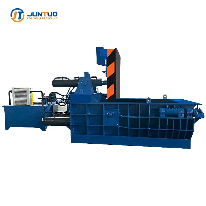 JUNTUO waste car compactor /car metal balling press/ baling press machine