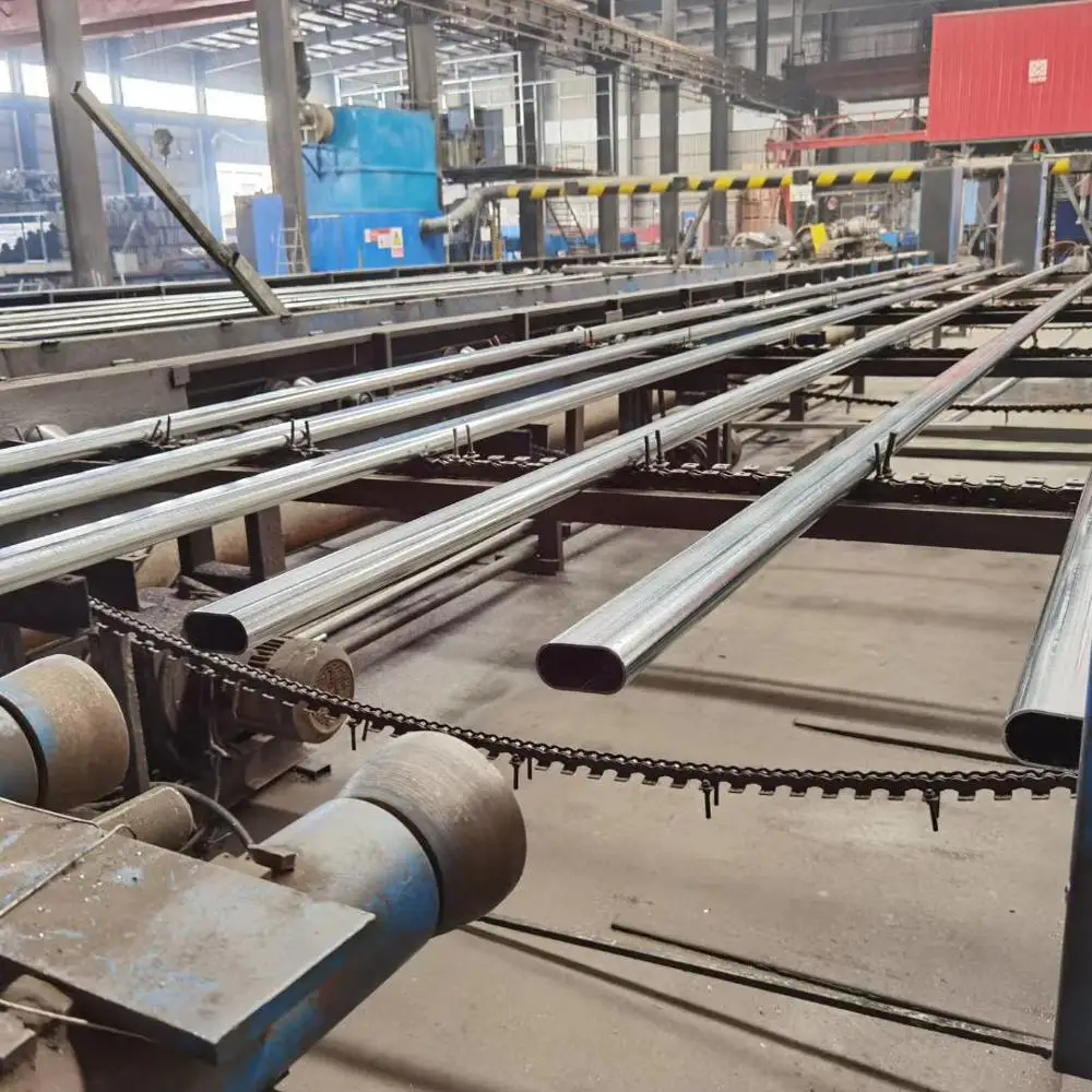 Black Annealed Oval/ellipse Steel tube black iron pipe galvanized oval tube for furniture