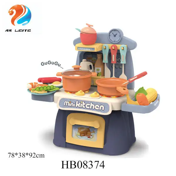 New Arrival Children Role Play Cooking Toy Set Kids Early Educational  Pretend Toy Music Mini Food Models Set Kitchen Sets Toys