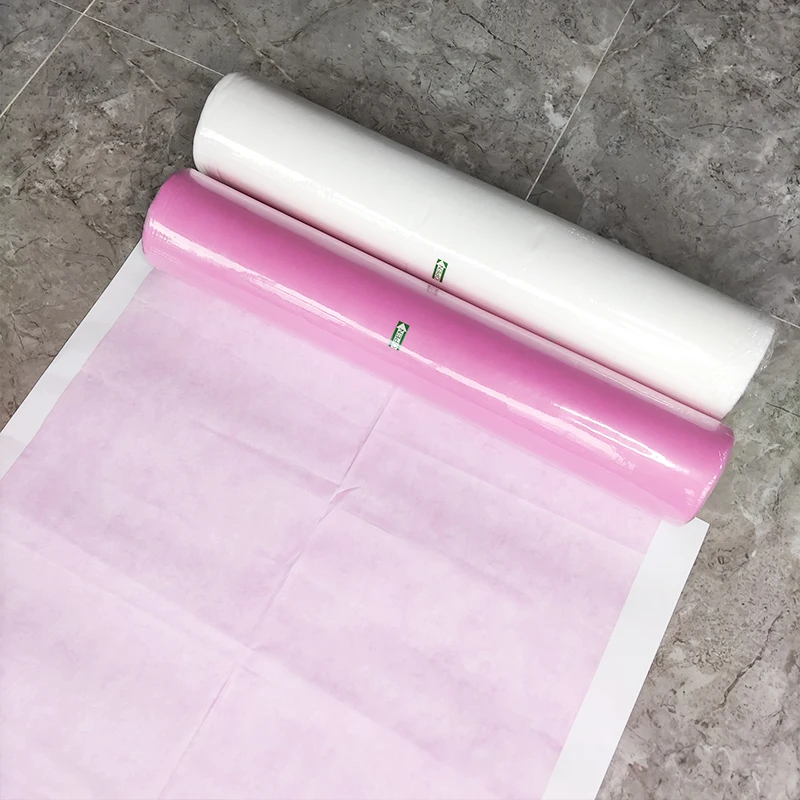 Fitted sheet massage pp non woven disposable bed sheet for spa